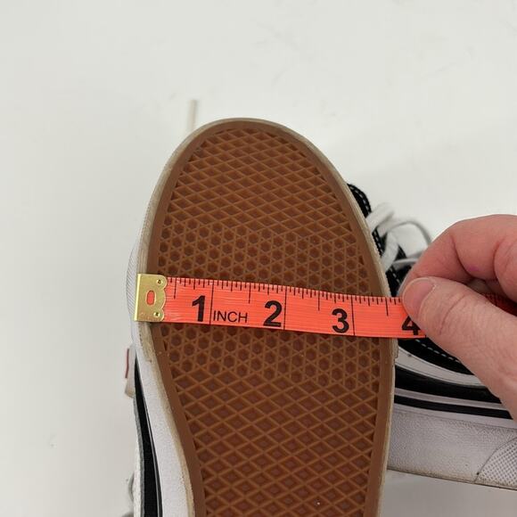 Vans Black and White High-Top Lace Up Sneakers Size 7 / Womens 8.5 - Picture 15 of 16